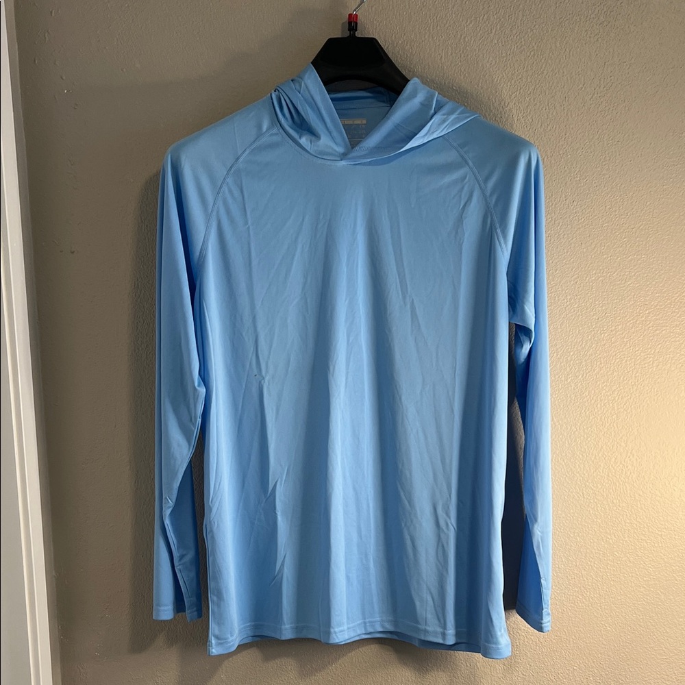 Light Blue Long Sleeve Hoodie